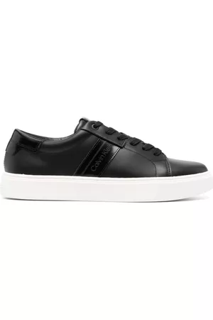 Calvin Klein Herren Flache Sneakers - Leather low-top sneakers
