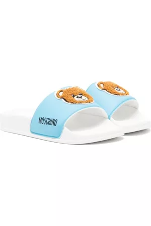 Moschino Halbschuhe - Teddy Bear-motif open-toe slippers