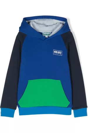 Kenzo Sweatshirts - Colour-block cotton hoodie