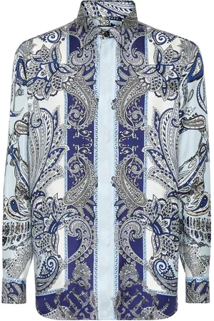 Philipp Plein Seidenhemd mit Paisley-Print