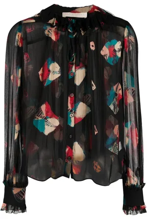 ULLA JOHNSON Bluse mit abstraktem Print