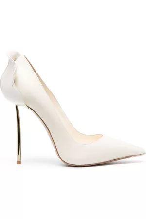LE SILLA Damen Pumps - Petalo 12mm ruffled-detail leather pumps