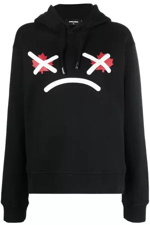 Dsquared2 Damen Sweatshirts - Graphic-print cotton hoodie