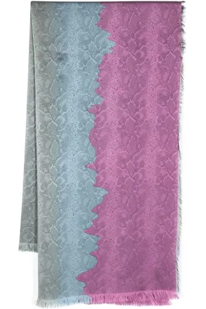 Saint Laurent 1990s Seidenschal mit Schlangenleder-Print