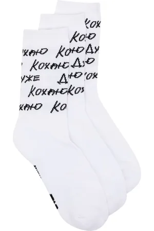 Natasha Zinko 3er-Pack Intarsien-Socken
