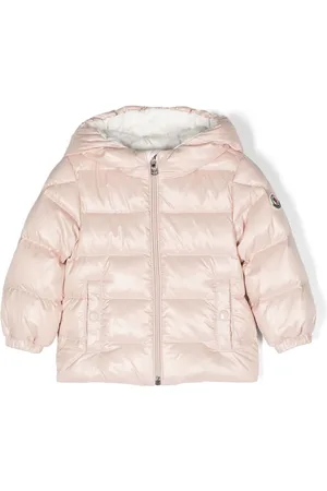 Moncler Gefütterte Jacke mit Logo-Schild