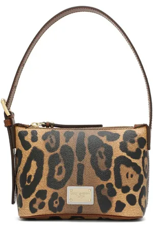 Dolce & Gabbana Crespo Schultertasche mit Leoparden-Print