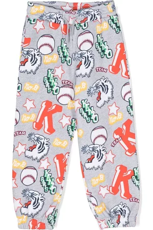 Kenzo Jogginghosen - Graphic-print cotton track pants