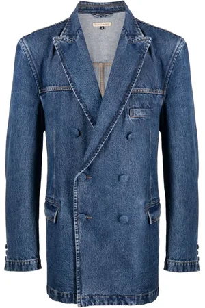 ROMEO HUNTE Doppelreihiger Jeans-Blazer
