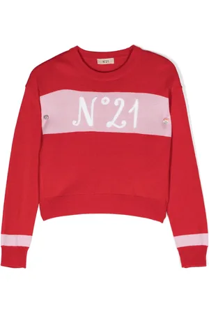 Nº21 Pullover mit Logo-Print