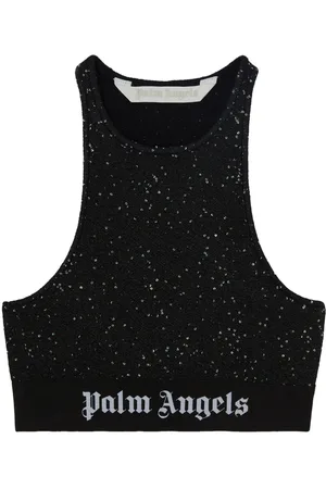 Palm Angels Cropped-Oberteil mit Logo-Print