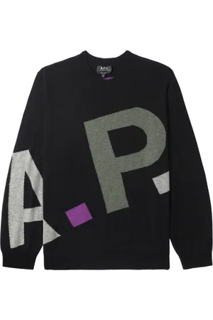 A.P.C. Pullover mit Intarsien-Logo