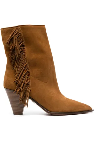 Aquazzura Stiefel aus Wildleder 70mm