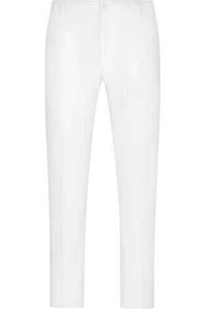 Dolce & Gabbana Klassische Hose mit Logo-Stickerei