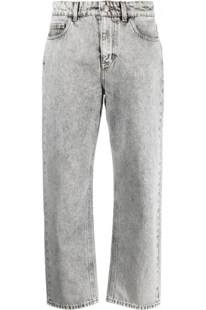 MOORER Jeans mit Stone-Wash-Effekt