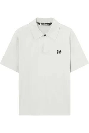 Palm Angels Poloshirt mit Monogramm-Stickerei