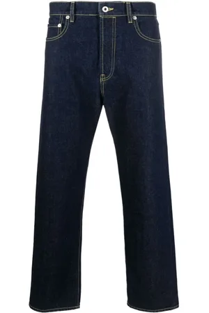 Kenzo Halbhohe Straight-Leg-Jeans