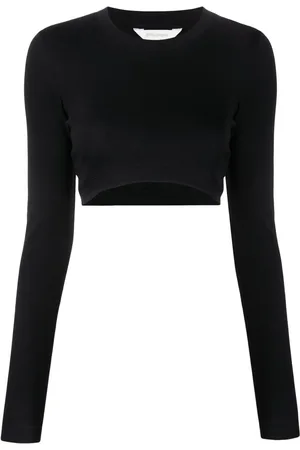 Palm Angels Fein geripptes Langarmshirt