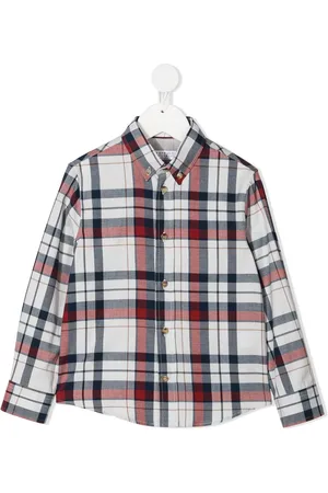 Brunello Cucinelli Button-down-Hemd mit Karomuster