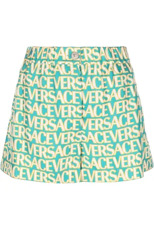 VERSACE Allover silk shorts