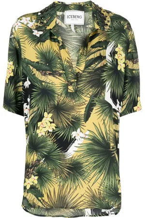 Iceberg Hemd mit botanischem Print