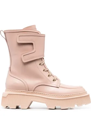 santoni Stiefel mit runder Kappe