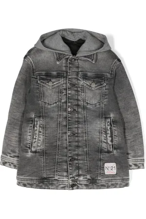 Nº21 Jeansjacke mit Kapuze