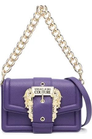 VERSACE Schultertasche mit barocker Schnalle