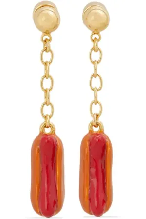 Marni Hängeohrringe mit Hot Dog-Motiv