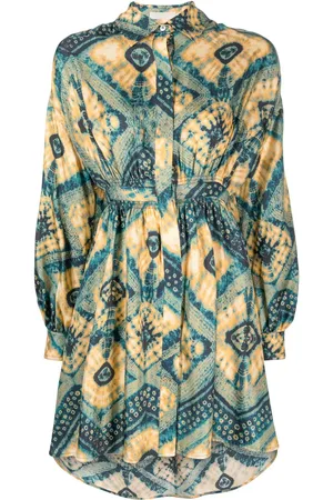 ULLA JOHNSON T-Shirtkleid mit Rautenmuster