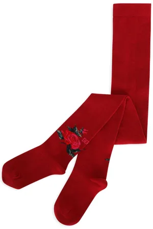 Dolce & Gabbana Kniestrümpfe mit Blumenstickerei