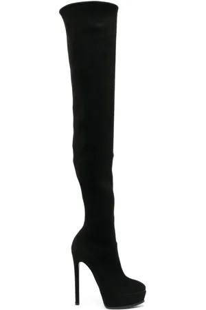 Casadei Flora Stiefel mit Plateau 140mm