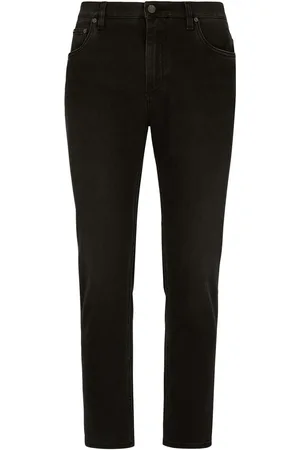 Dolce & Gabbana Tapered-Jeans mit Logo-Applikation