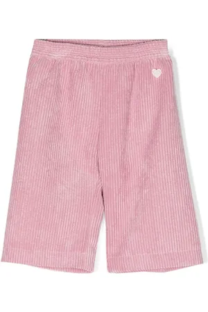 MONNALISA Chenille-Hose mit Herzanhänger