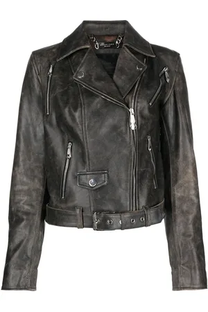 Philipp Plein Klassische Bikerjacke