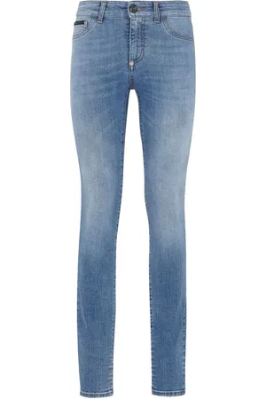 Philipp Plein Jeggings mit Stone-Wash-Effekt