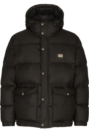 Dolce & Gabbana Gefütterte Kapuzenjacke mit Logo-Schild