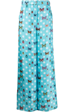 VERSACE Butterflies Hose mit weitem Bein