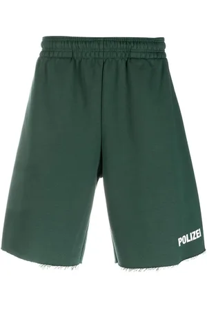 Vetements Polizei Shorts mit offenem Saum