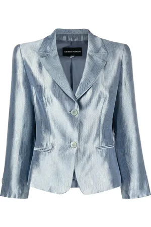 Giorgio Armani 2000s Blazer mit fallendem Revers