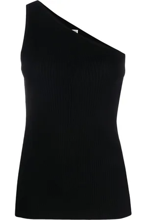 Totême Geripptes One-Shoulder-Top