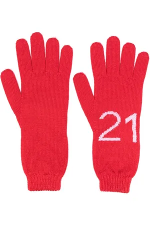 Günstige Originalware Handschuhe in Rot für Kinder