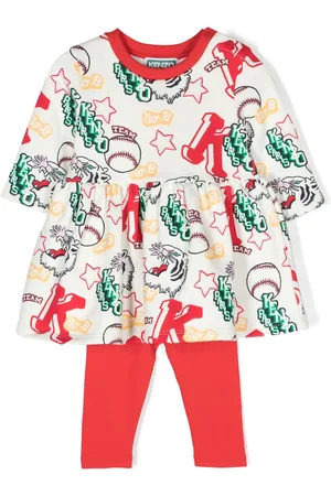 Kenzo Kleid-Set mit College-Print