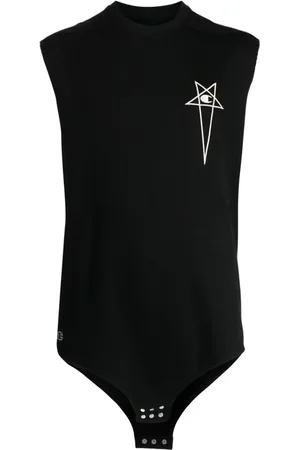 Rick Owens Trägershirt mit Logo-Stickerei