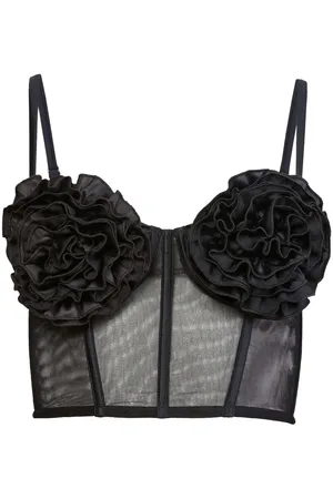 FLEUR DU MAL Bustier mit Rosen