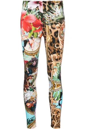 Philipp Plein Leggings mit barocken Blumen