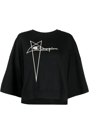 Rick Owens T-Shirt mit Logo-Stickerei