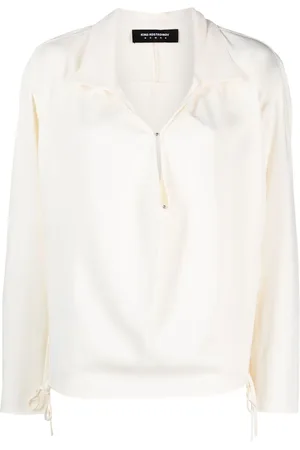 Kiko Kostadinov Bluse mit spitzem Kragen