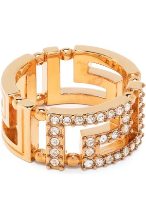 VERSACE Greca Ring mit Kristallen