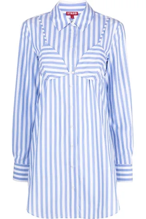 Staud Gestreiftes Hemdkleid